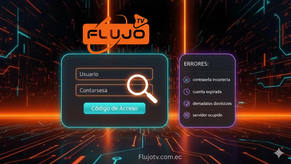 Flujo TV Usuario y Contraseña cómo funciona el inicio de sesión